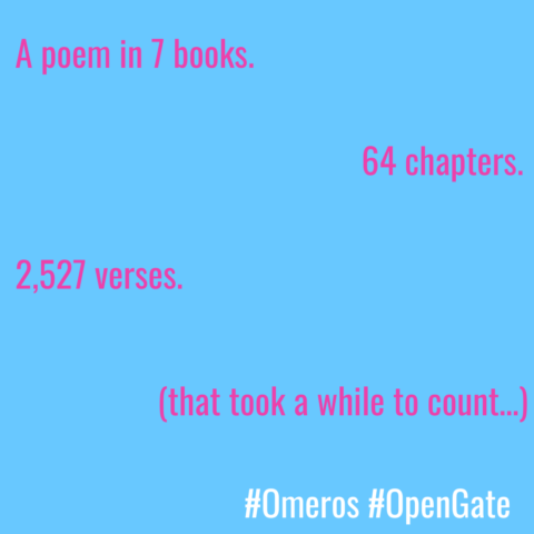 A poem in 7 books 2 2,528 verses that took a while to count…